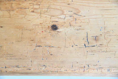 Large Antique Pine Kitchen Table