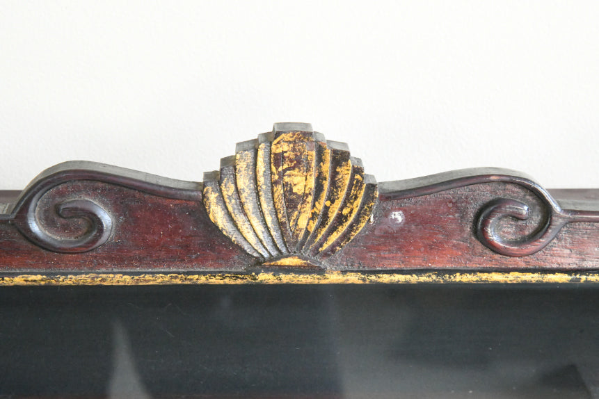 Chinese-Style Glazed Wall Display Cabinet