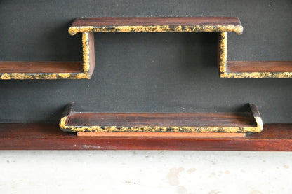 Chinese-Style Glazed Wall Display Cabinet