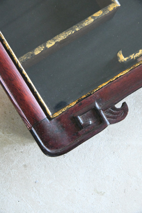 Chinese-Style Glazed Wall Display Cabinet