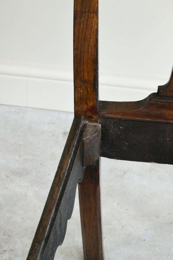 Georgian Oak Chippendale Style Chair