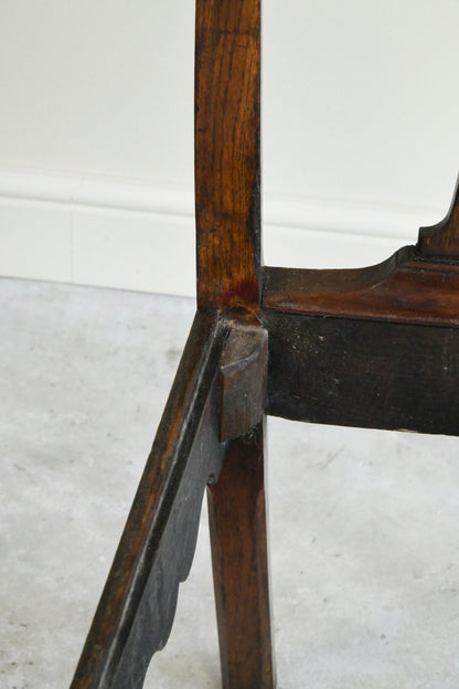 Georgian Oak Chippendale Style Chair