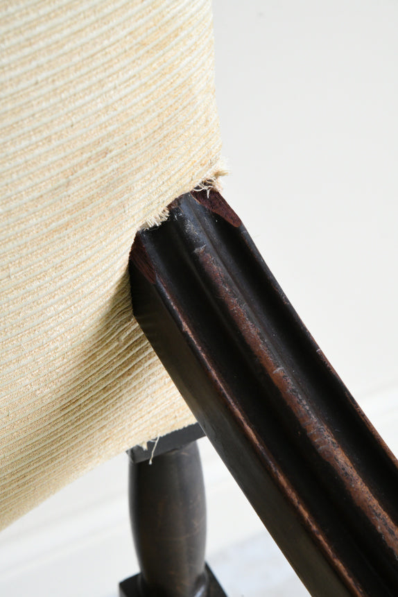 Pair French Mahogany Armchairs