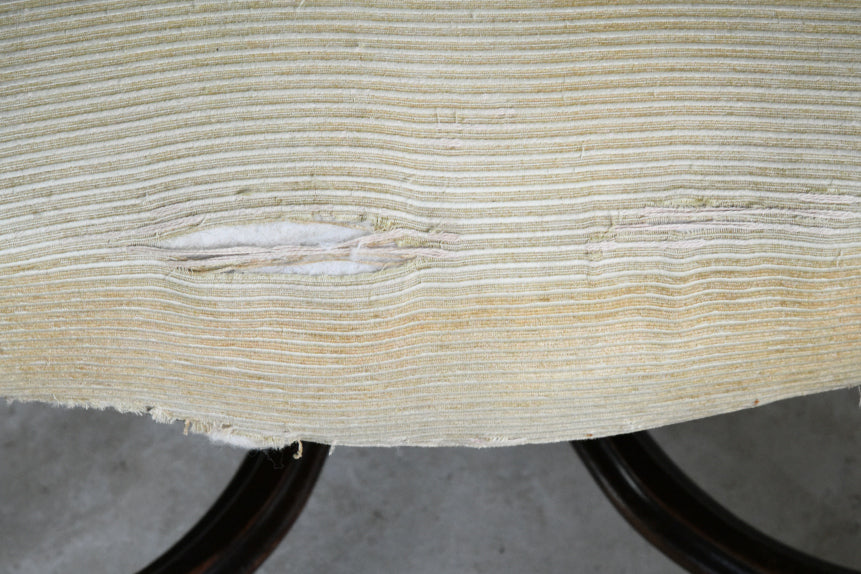 Pair French Mahogany Armchairs