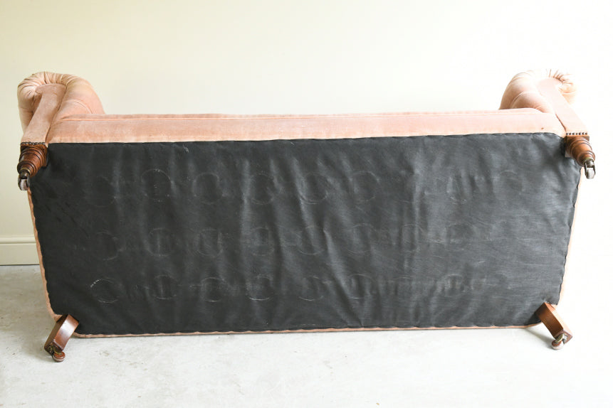 Antique Early 20th Century Upholstered Chesterfield Sofa