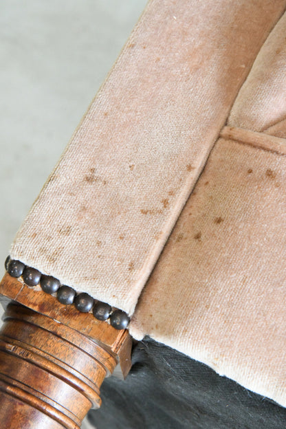 Antique Early 20th Century Upholstered Chesterfield Sofa