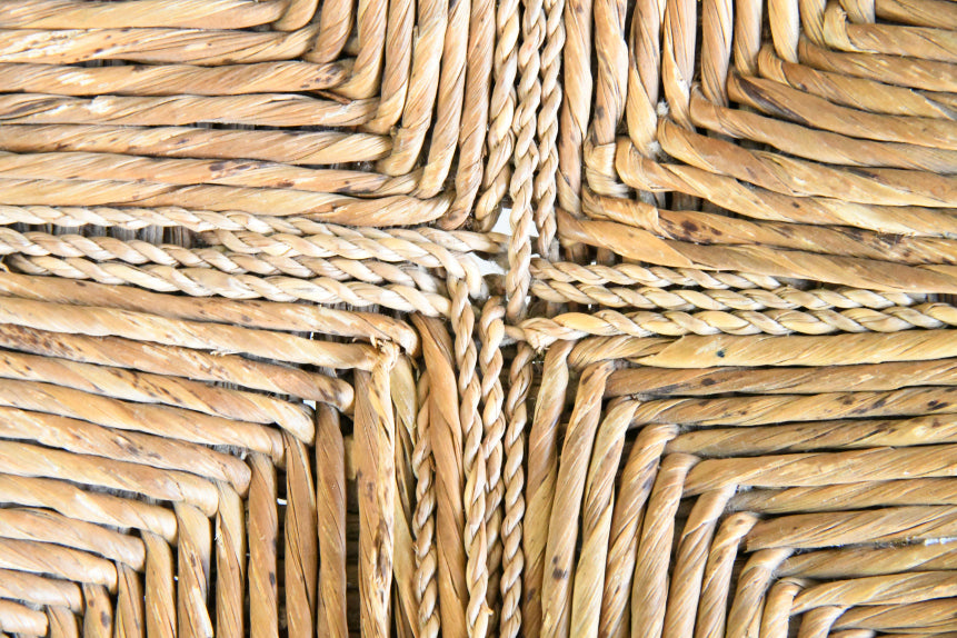 Antique Beech & Rush Arts & Crafts Style Occasional Chair