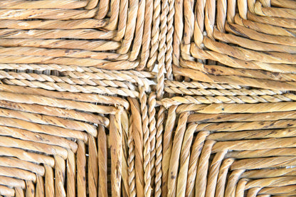 Antique Beech & Rush Arts & Crafts Style Occasional Chair