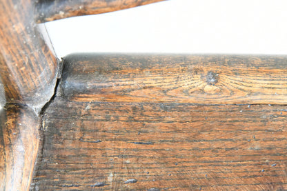 Antique Single Country Elm Kitchen Chair