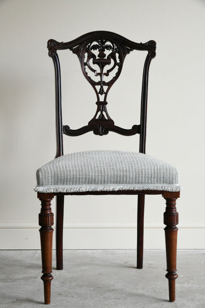 Edwardian Mahogany Occasional Chair