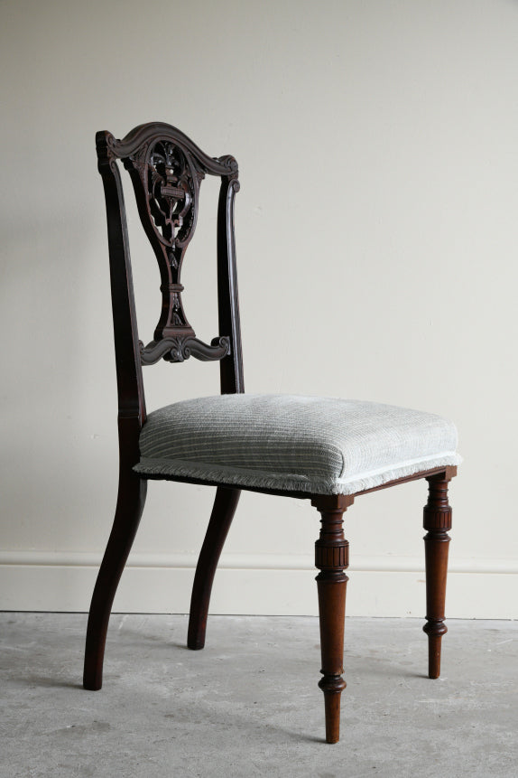Edwardian Mahogany Occasional Chair