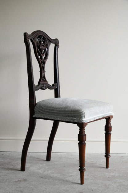 Edwardian Mahogany Occasional Chair