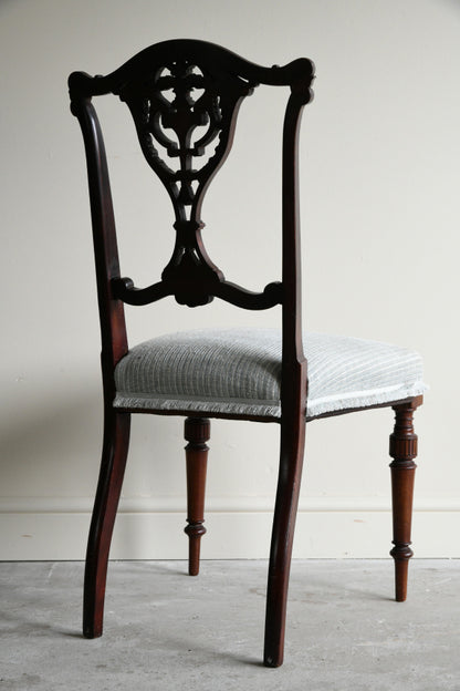 Edwardian Mahogany Occasional Chair