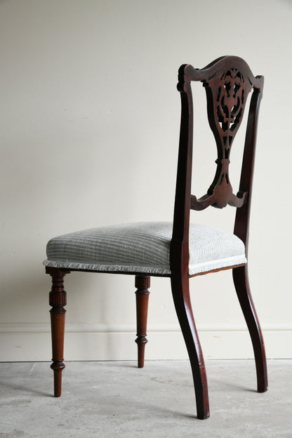 Edwardian Mahogany Occasional Chair
