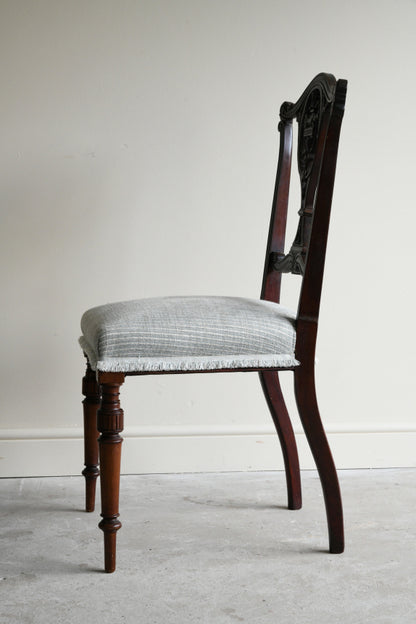 Edwardian Mahogany Occasional Chair