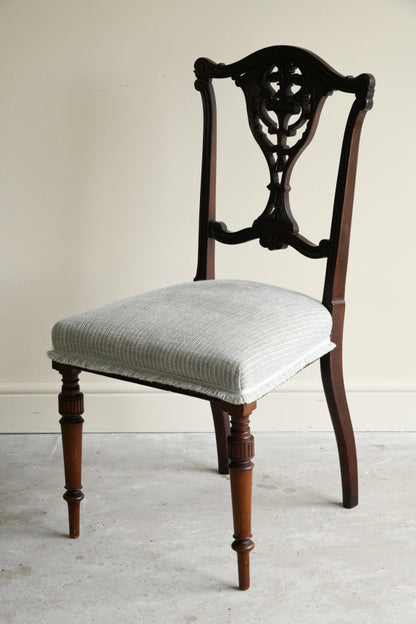 Edwardian Mahogany Occasional Chair