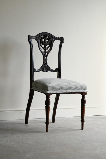 Edwardian Mahogany Occasional Chair