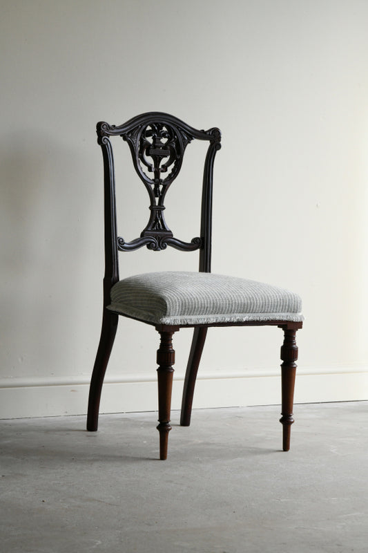 Edwardian Mahogany Occasional Chair