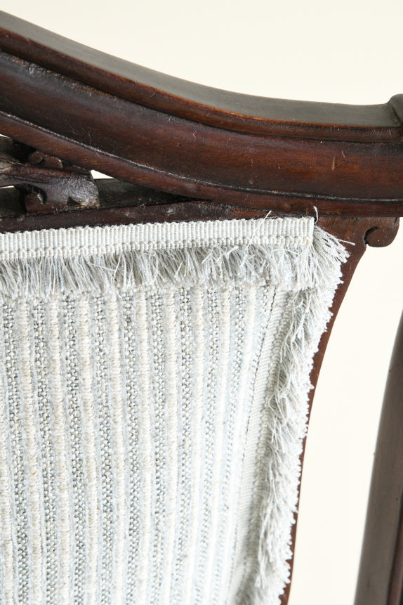 Antique Edwardian Mahogany Open Arm Chair