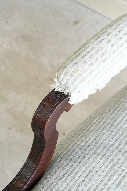 Antique Edwardian Mahogany Open Arm Chair