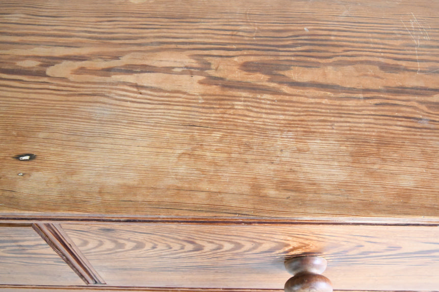 Antique Pitch Pine Chest of Drawers