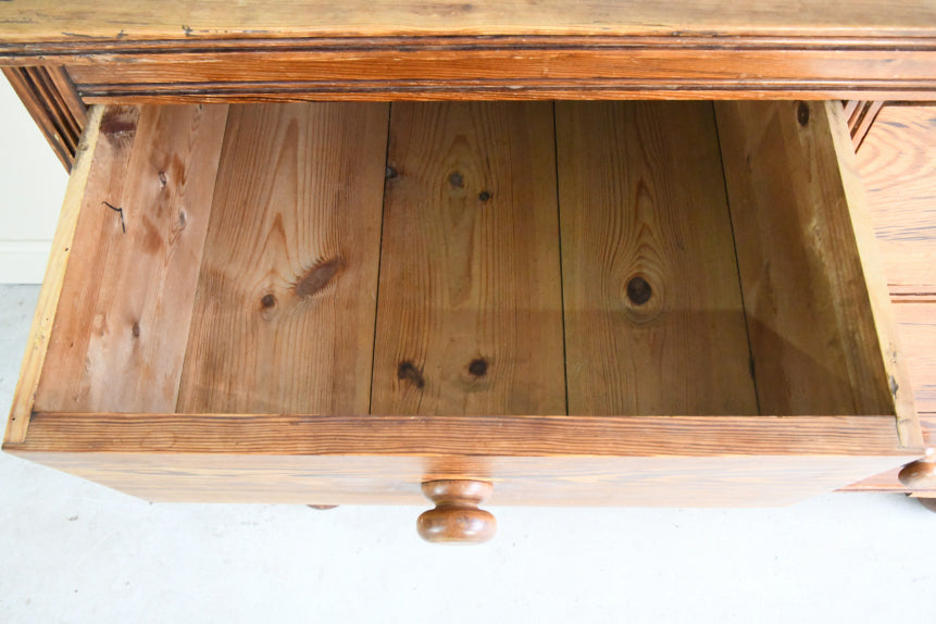 Antique Pitch Pine Chest of Drawers