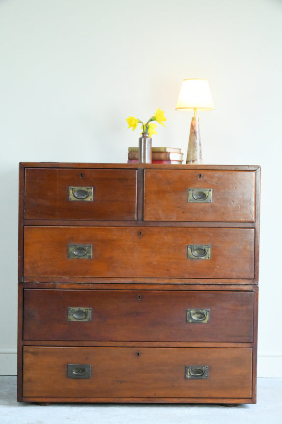 Antique Mahogany Campaign Chest