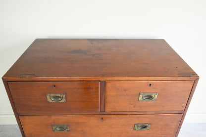 Antique Mahogany Campaign Chest
