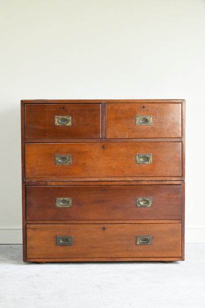 Antique Mahogany Campaign Chest