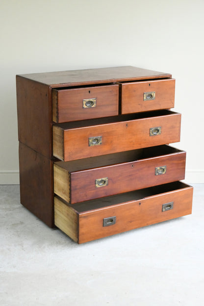 Antique Mahogany Campaign Chest