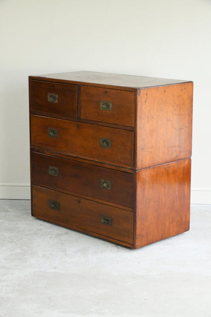 Antique Mahogany Campaign Chest
