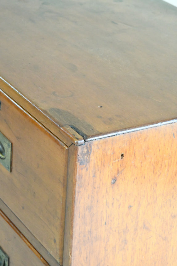 Antique Mahogany Campaign Chest