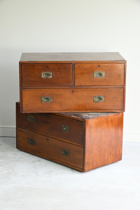 Antique Mahogany Campaign Chest