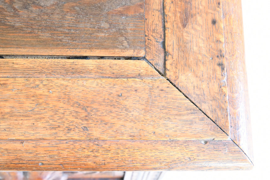 Antique Victorian Carved Oak Greenman Desk