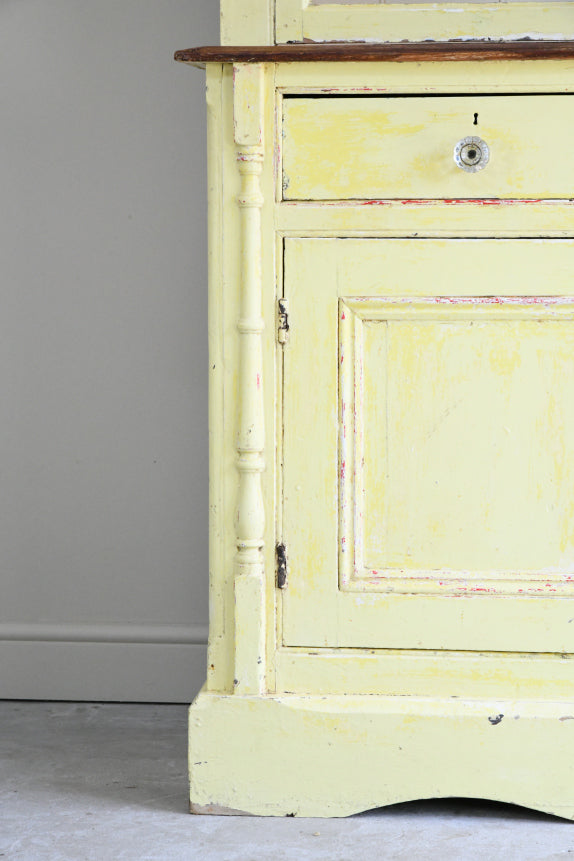 Antique Victorian Painted Pine Dresser