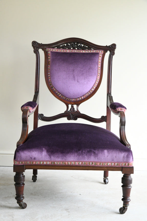 Edwardian Mahogany Armchair