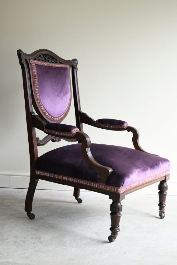Edwardian Mahogany Armchair