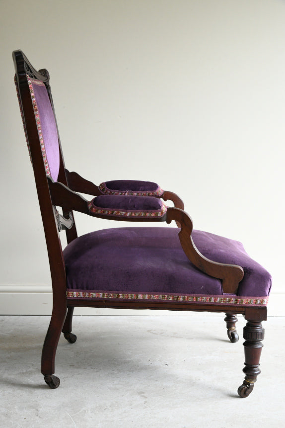 Edwardian Mahogany Armchair