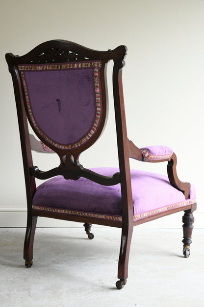Edwardian Mahogany Armchair