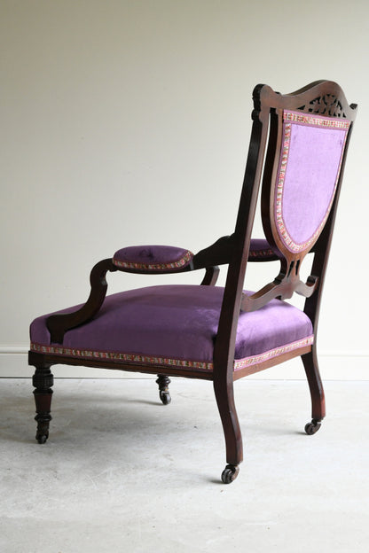 Edwardian Mahogany Armchair