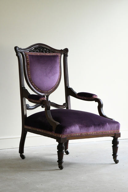 Edwardian Mahogany Armchair