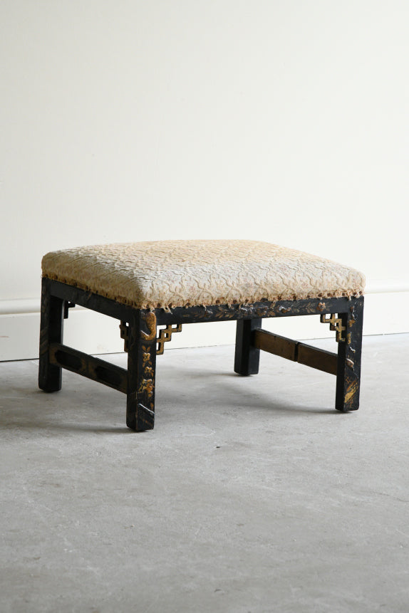 Chinese Chippendale Style Low Stool
