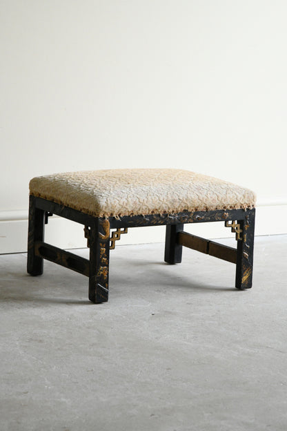 Chinese Chippendale Style Low Stool