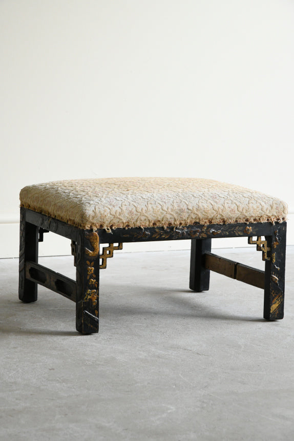 Chinese Chippendale Style Low Stool