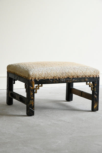 Chinese Chippendale Style Low Stool