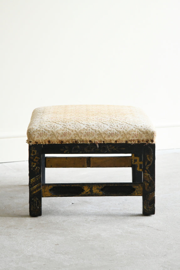 Chinese Chippendale Style Low Stool