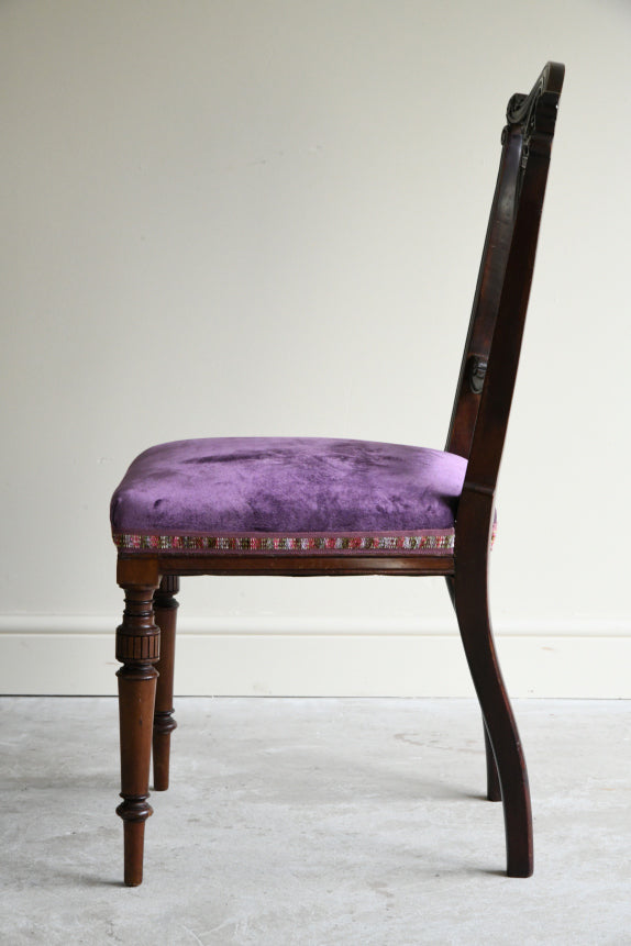 Single Mahogany Occasional Chair