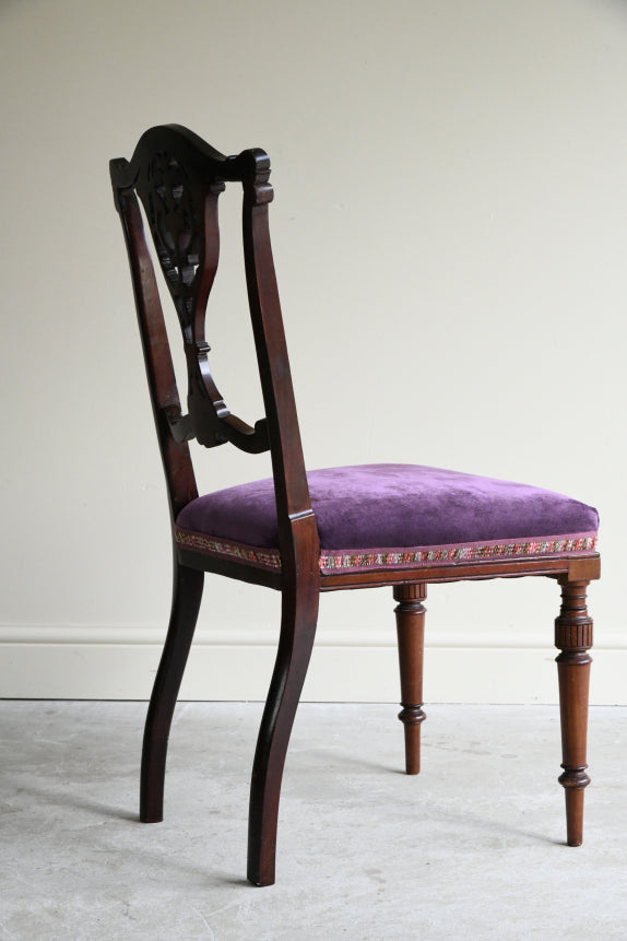 Single Mahogany Occasional Chair