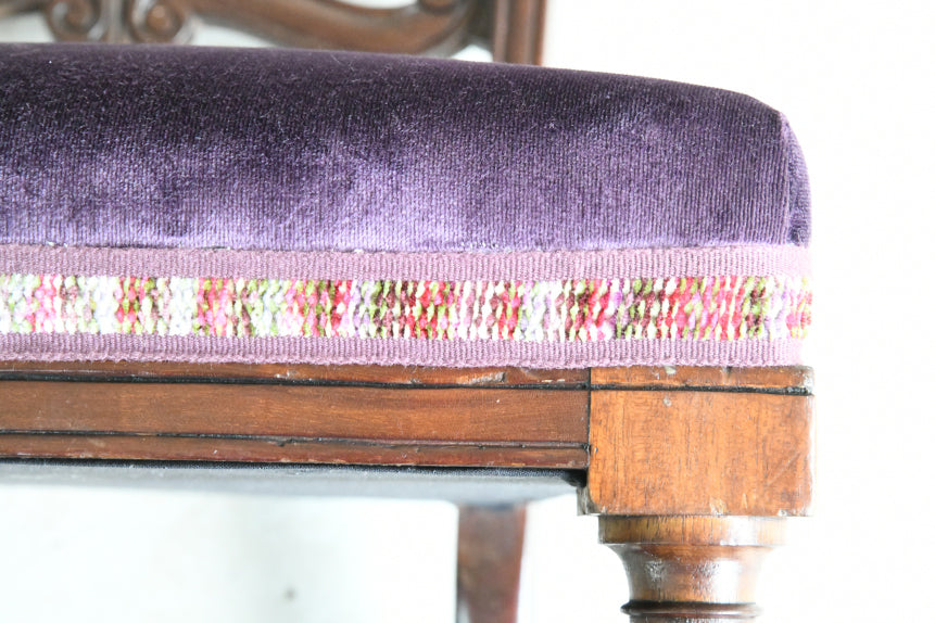 Single Mahogany Occasional Chair