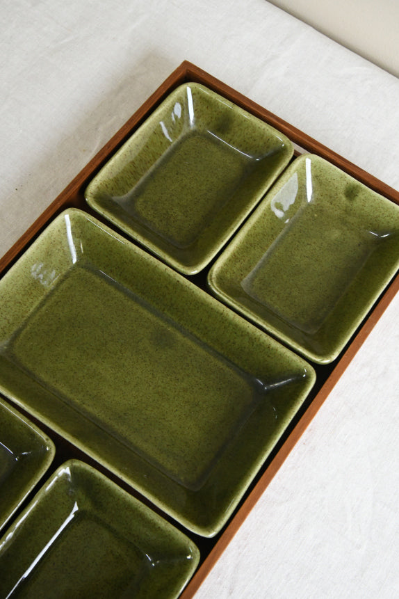 Retro Jie Gantofta Sweden Serving Tray & Dishes